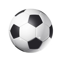 3D soccer ball isolated on white with clipping path - world football cup 2010